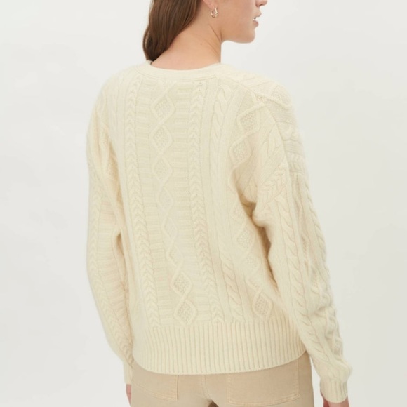 Organic mongolian cashmere cardigan - Picture 3 of 8